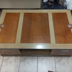 Τραπέζι Σαλονιού μοντέρνο μαζί με αποθηκευτικό χώρο Μ130χΠ80χΥ45εκ