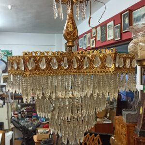 Alternative view of Σκαλιστό φωτιστικό οροφής με κρυσταλλάκια