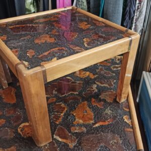 Ξύλινα τραπέζια σαλονιού ένα μεγάλο ένα μικρό