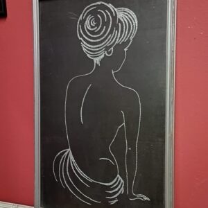 Πίνακας απεικόνιση μοναχικής γυναίκας