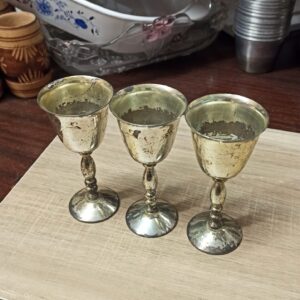 6 Επάργυρα ποτήρια λικέρ Υ10εκ