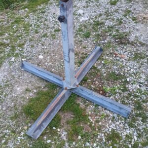 Αλουμινένια βάση για ομπρέλες 1τμχ 1χ1μέτρο Υ80εκ