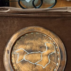 Διακοσμητικό χάλκινο πιάτο 1τμχ Δ26εκ