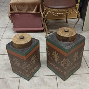 Διακοσμητικά κεραμικά βάζα κήπου 2τμχ