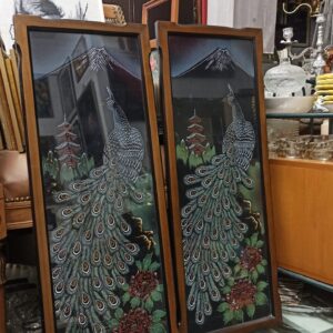 Πινακάκια print με ξύλινο κάδρο χωρίς σκάλισμα 2τμχ 0,82χ 0,32