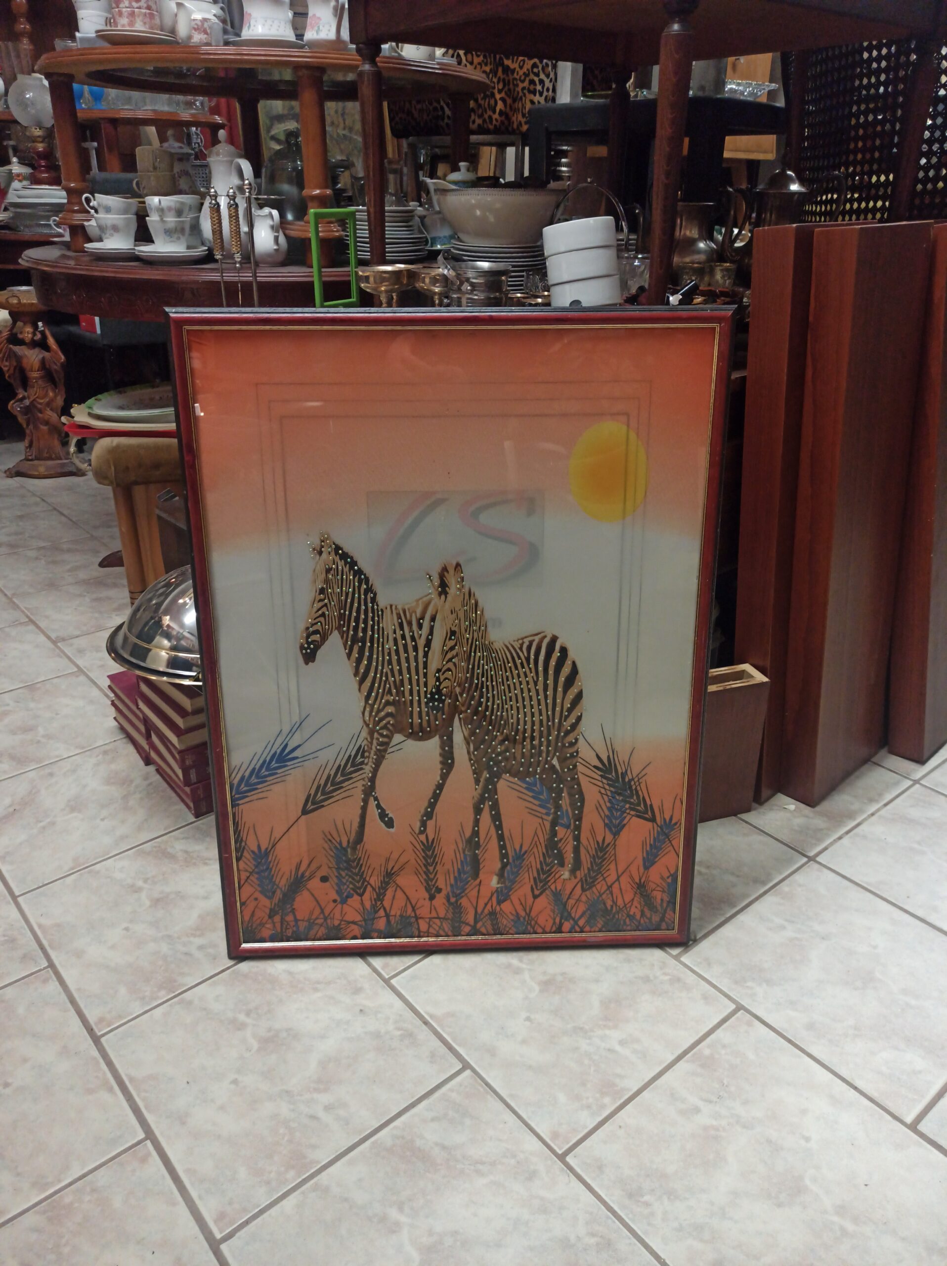 Πίνακας με δύο ζέβρες Υ85χΜ62εκ - Image 2