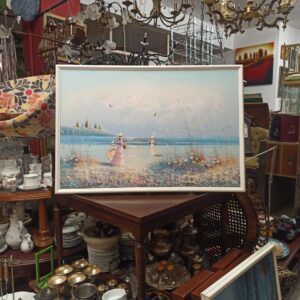 Πίνακας ζωγραφικής με άσπρο κάδρο Υ63χΜ95εκ