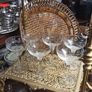 Vintage κρυστάλλινα ποτήρια 6 τμχ Y14εκ