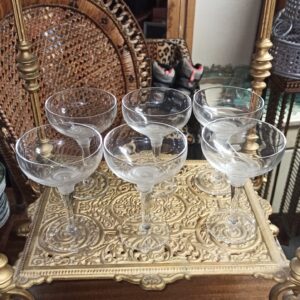 Alternative view of Vintage κρυστάλλινα ποτήρια 6 τμχ Y14εκ