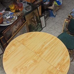 Alternative view of Ξύλινο στρόγγυλο τραπεζάκι πτυσσόμενο 1τμχ Υ82χΔ90εκ