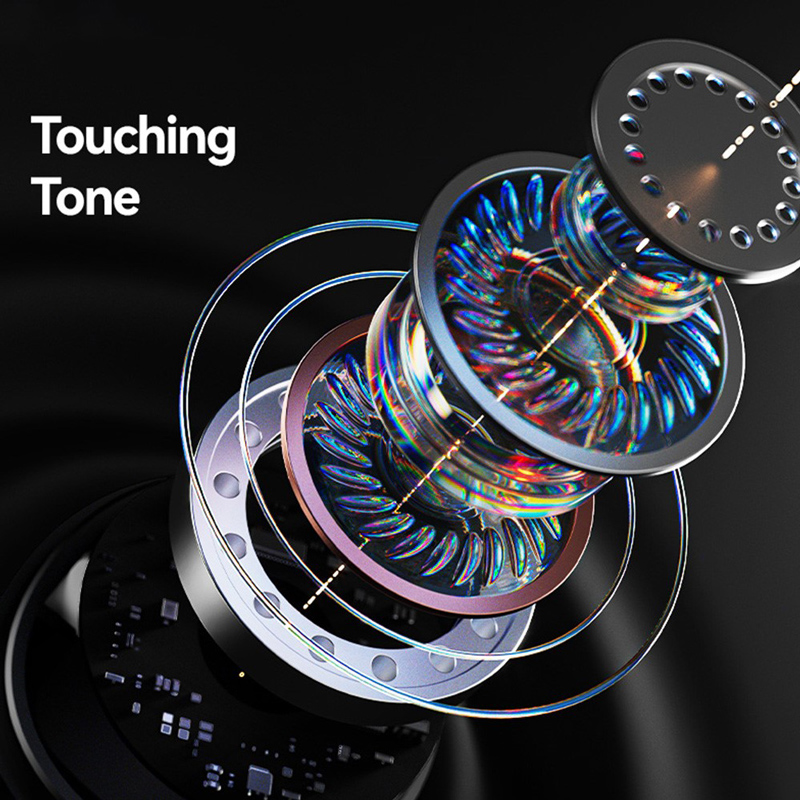 ασύρματα ακουστικά με θήκη φόρτισης 35/300mAh, μαύρα - Image 5